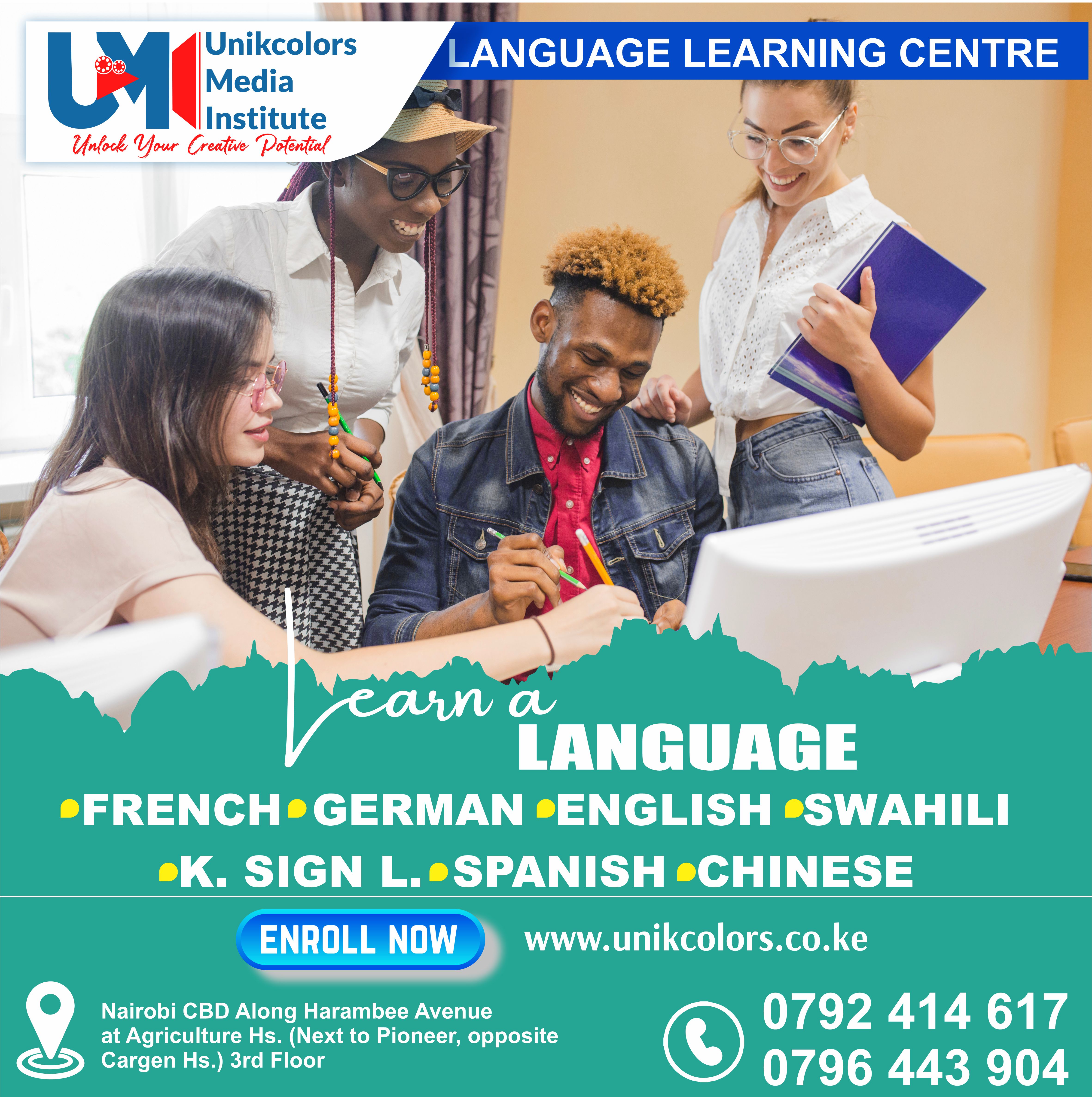 LANGUAGE TRAINING CENTRE - GERMAN | ENGLISH | FRENCH | CHINESE | SPANISH | SWAHILI | KENYA SIGN LANG